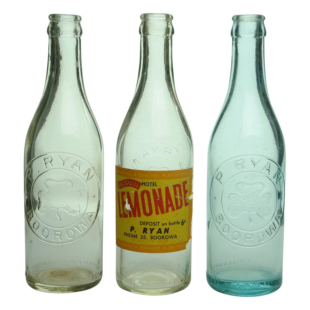 Vintage Antique Crown Seal Soft Drink Bottles