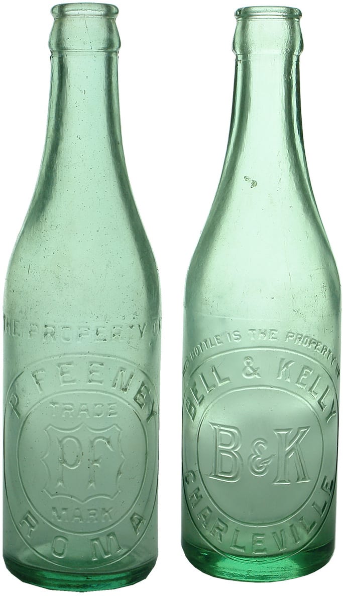 Vintage Antique Crown Seal Soft Drink Bottles