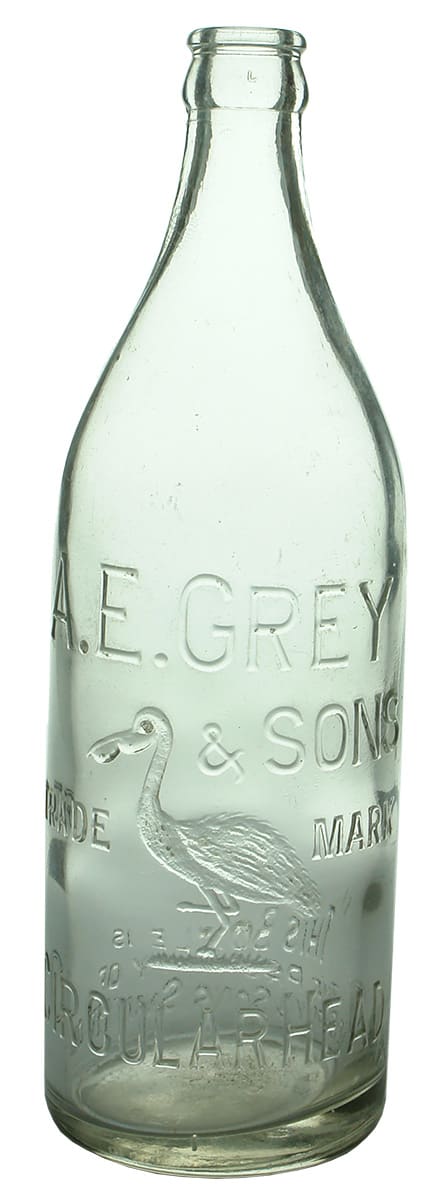 Grey Smithton Circular Head Pelican Old Bottle
