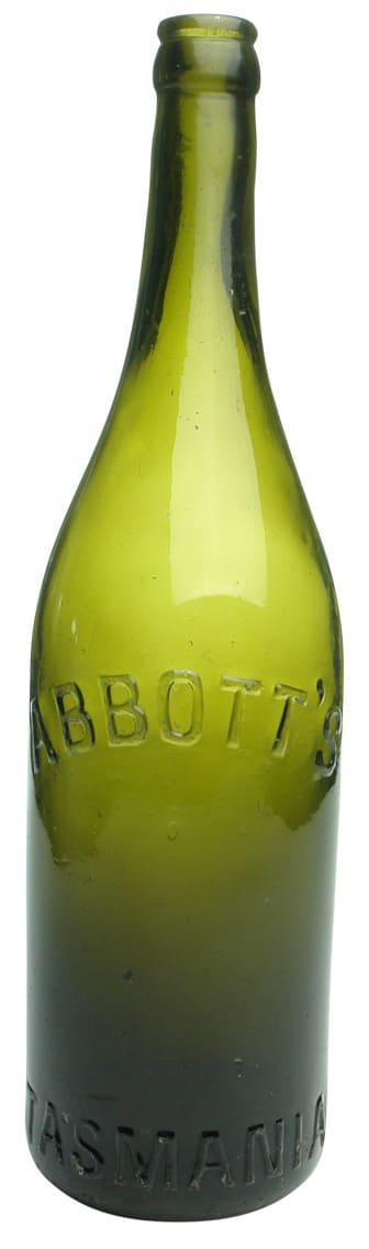 Abbott's Tasmania Crown Seal Antique Bottle
