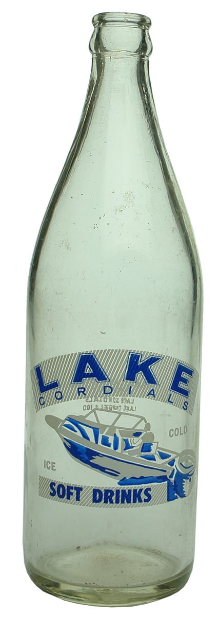 Lake Cordials Cargellico Ceramic Label Soft Drink Bottle