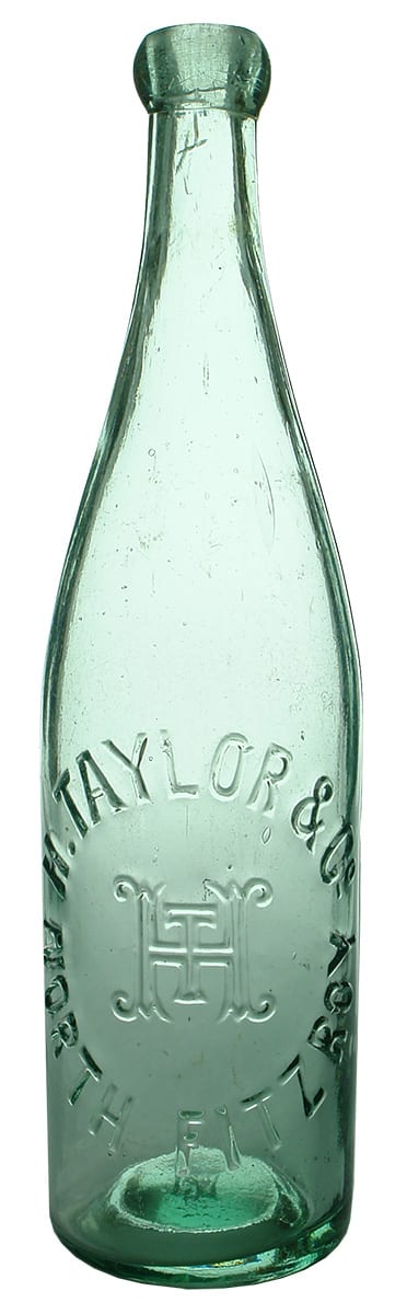 Taylor North Fitzroy Tall Blob Top Soft Drink Bottle