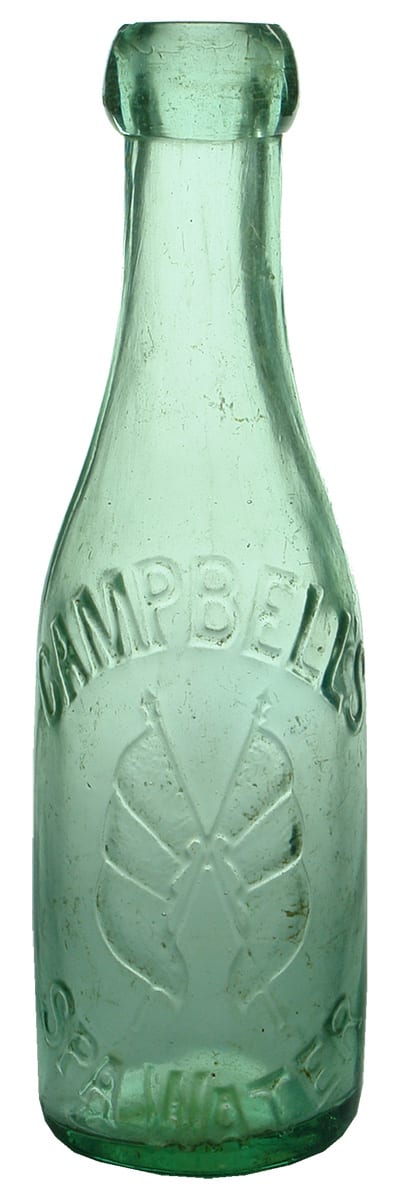 Campbells Spa Water Blob Top Soda Bottle