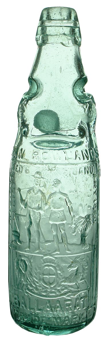 Evan Rowlands Ballarat Melbourne Reliance Patent Bottle