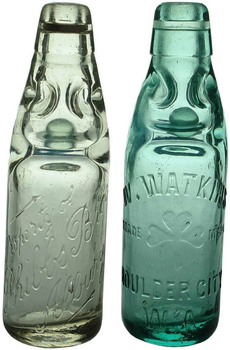 Antique Codd Marble Soft Drink Bottles