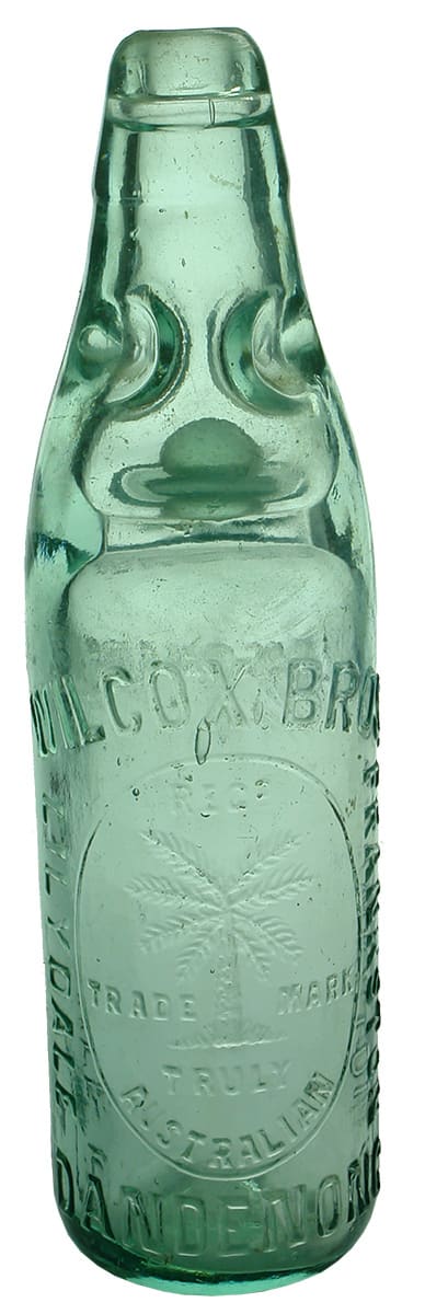 Wilcox Bros Lilydale Frankston Dandenong Codd Bottle