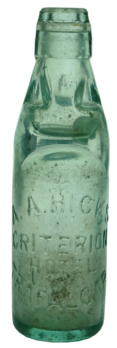 Hicks Criterion Hotel Trafalgar Codd Marble Bottle