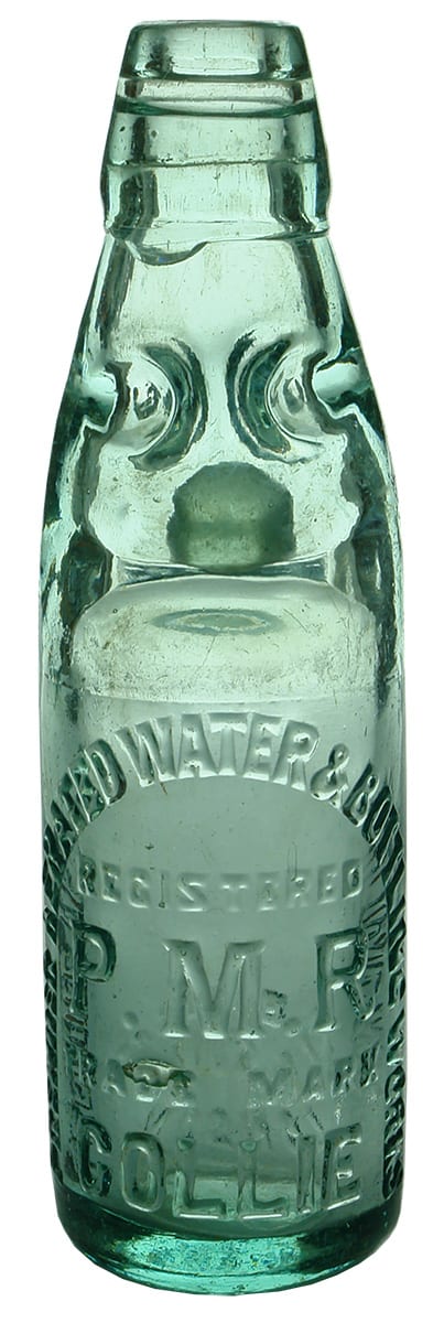 Premier Aerated Water Bottling Works Collie Codd Marble Bottle