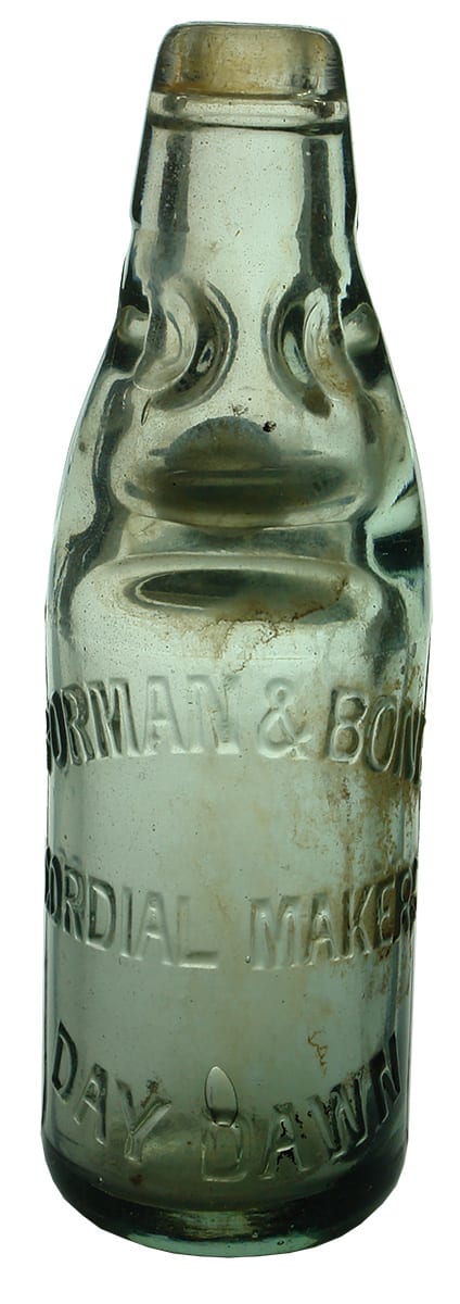 Forman Bone Cordial Makers Day Dawn Codd Bottle