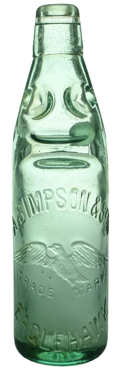Simpson Eaglehawk Codd Marble Bottle
