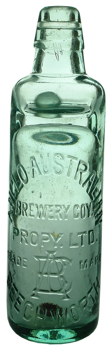 Anglo Australian Brewery Codd Marble Bottle