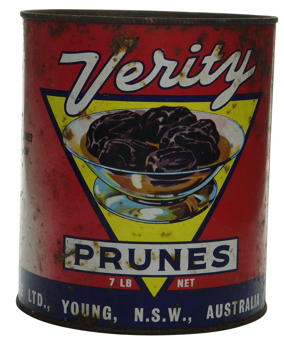 Verity Prunes Vintage Tin