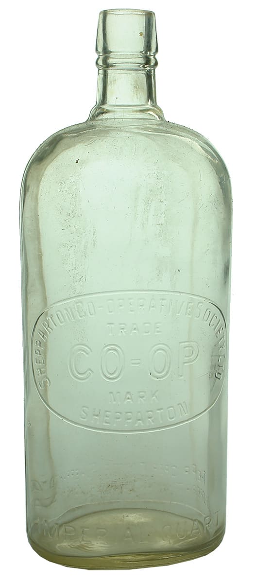 Shepparton Cooperative Society Quart Whisky Bottle