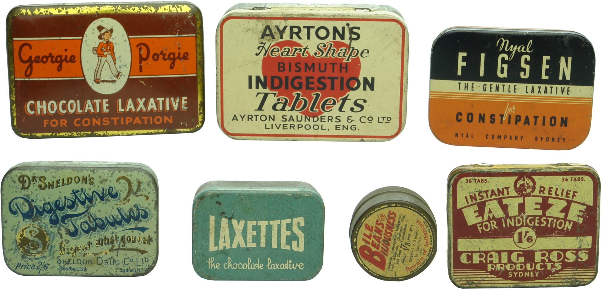 Vintage Medical Tins