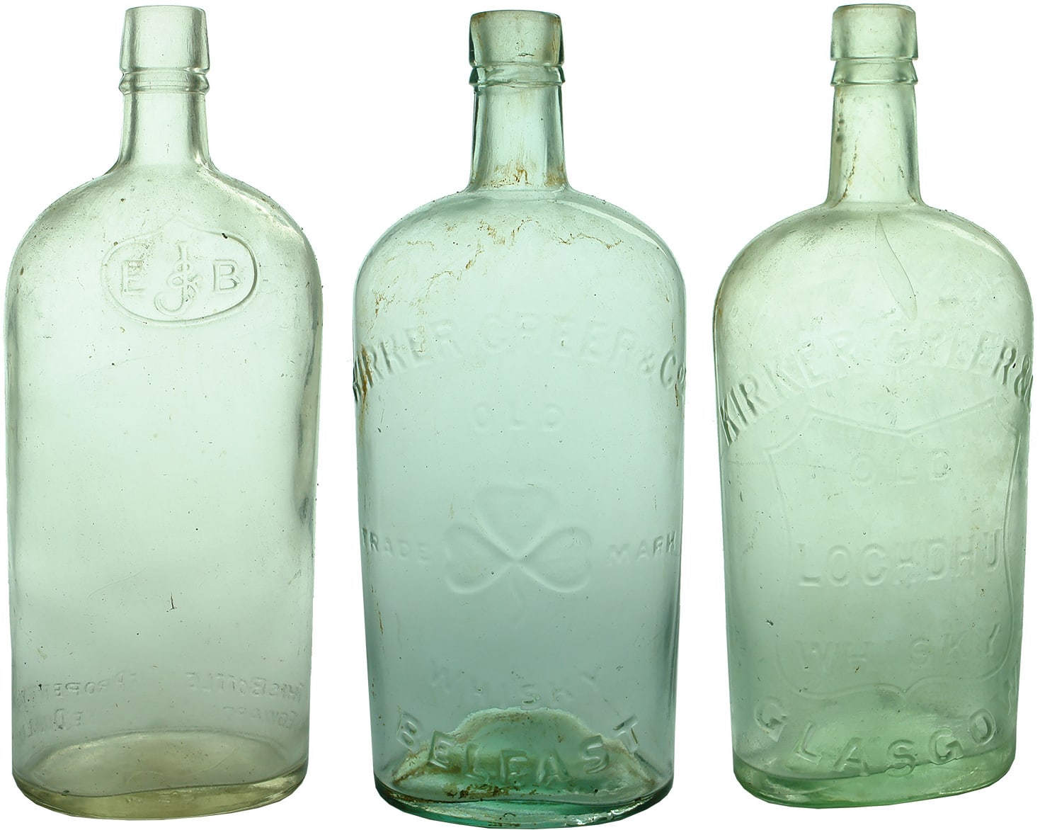 Antique Whisky Quart Bottles