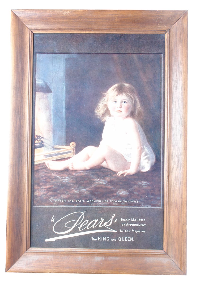 After the Bath Pears Soap Advertising Sign