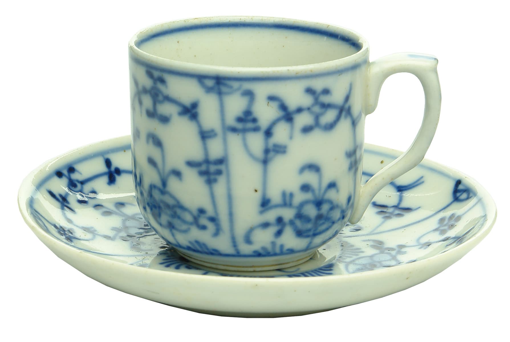 Blue White Ceramic Cup Saucer
