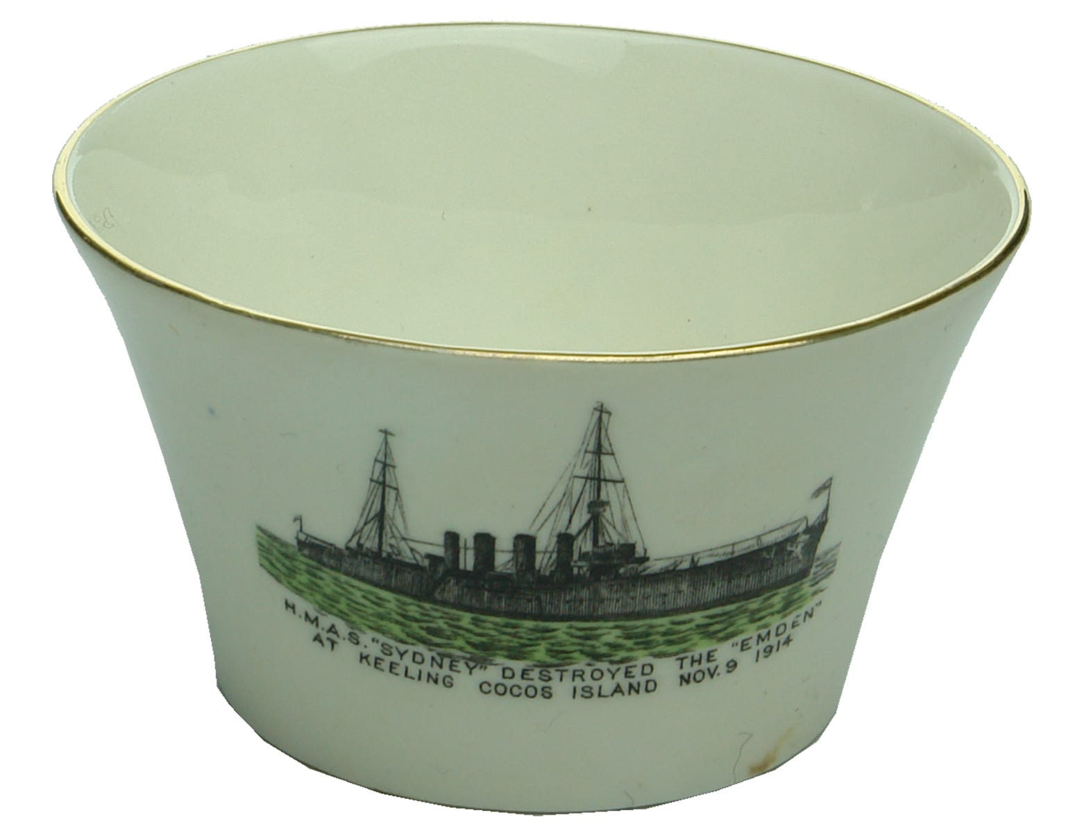 HMAS Sydney Emden Commemorative Sugar Bowl