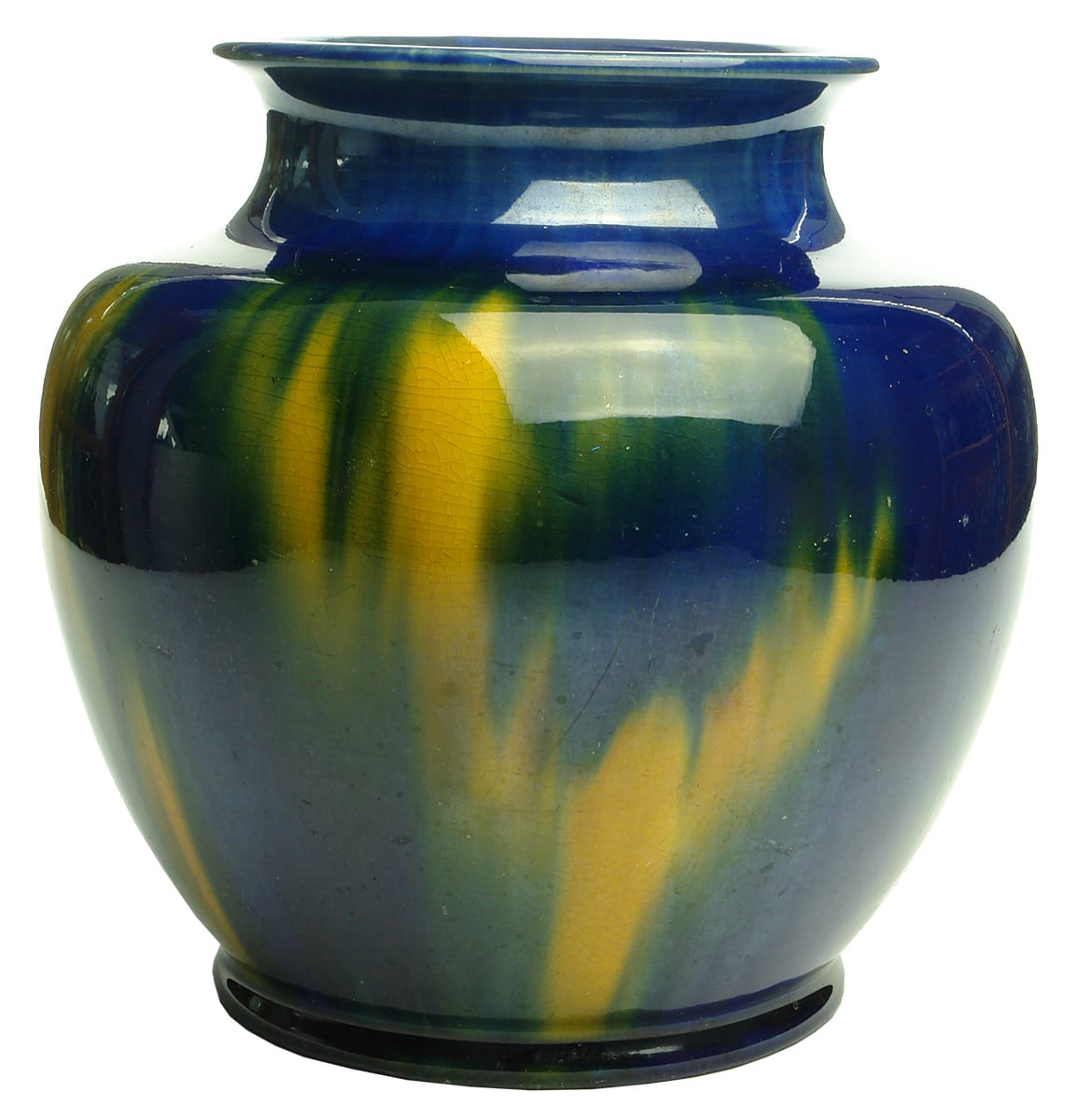 McHugh Tasmania Blue Yellow Ceramic Vase