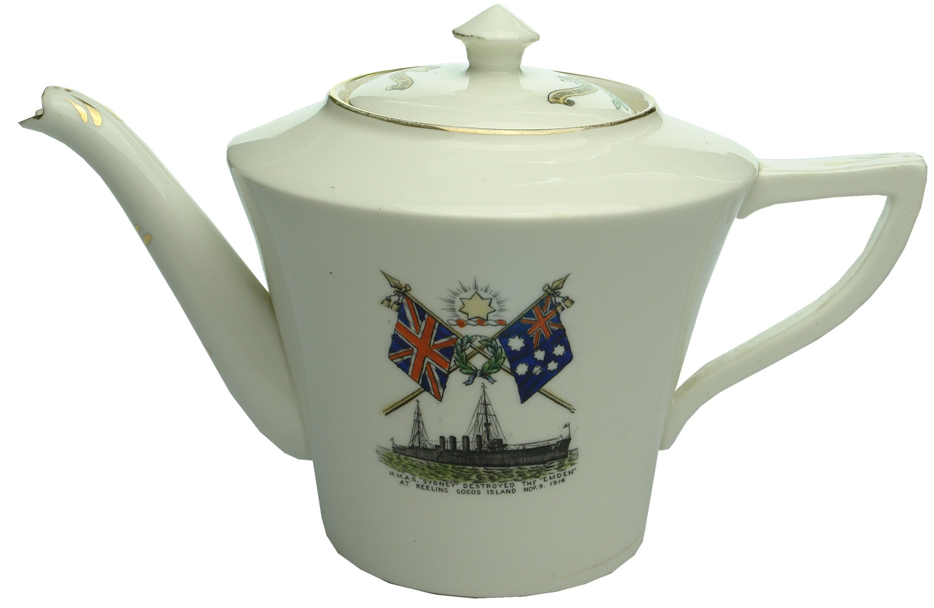 HMAS Sydney Emden Commemorative Teapot