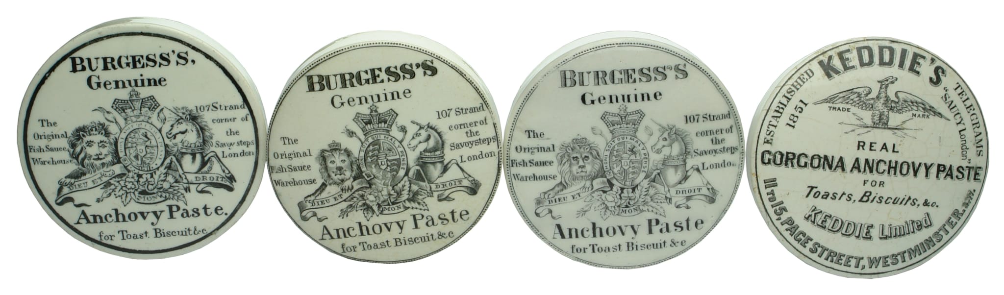 Anchovy Paste Pot Lids