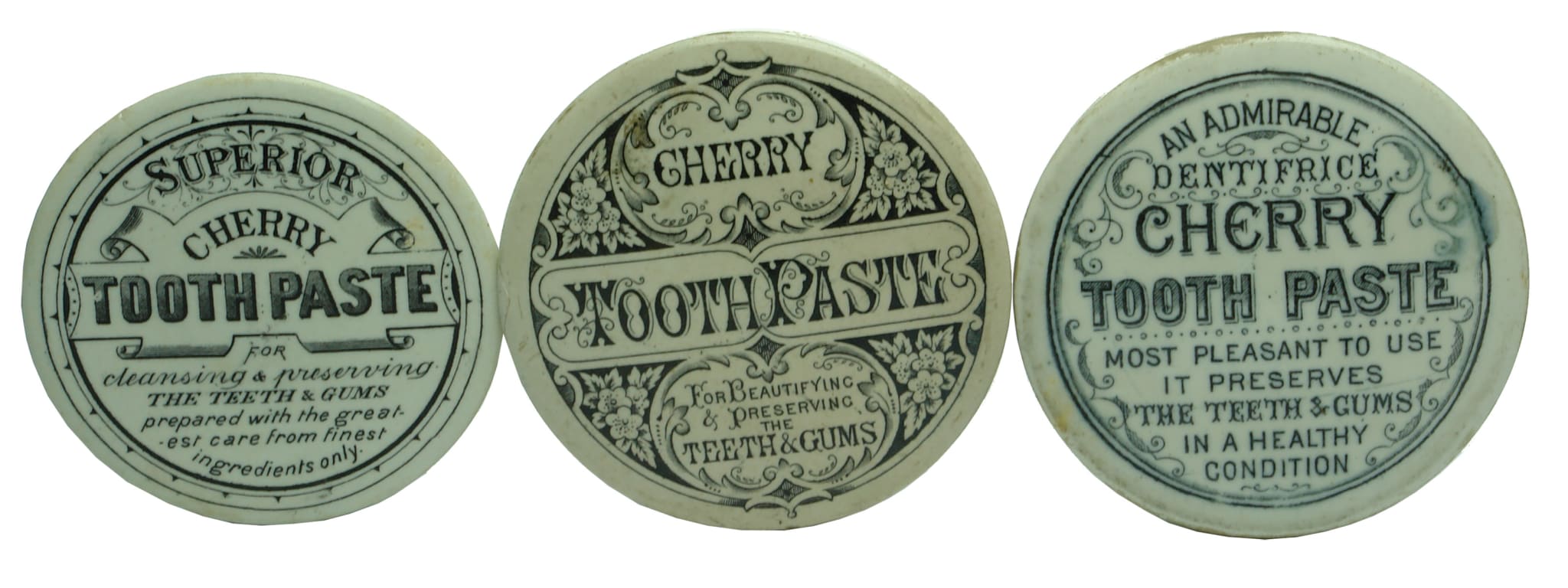 Antique English Pot Lids