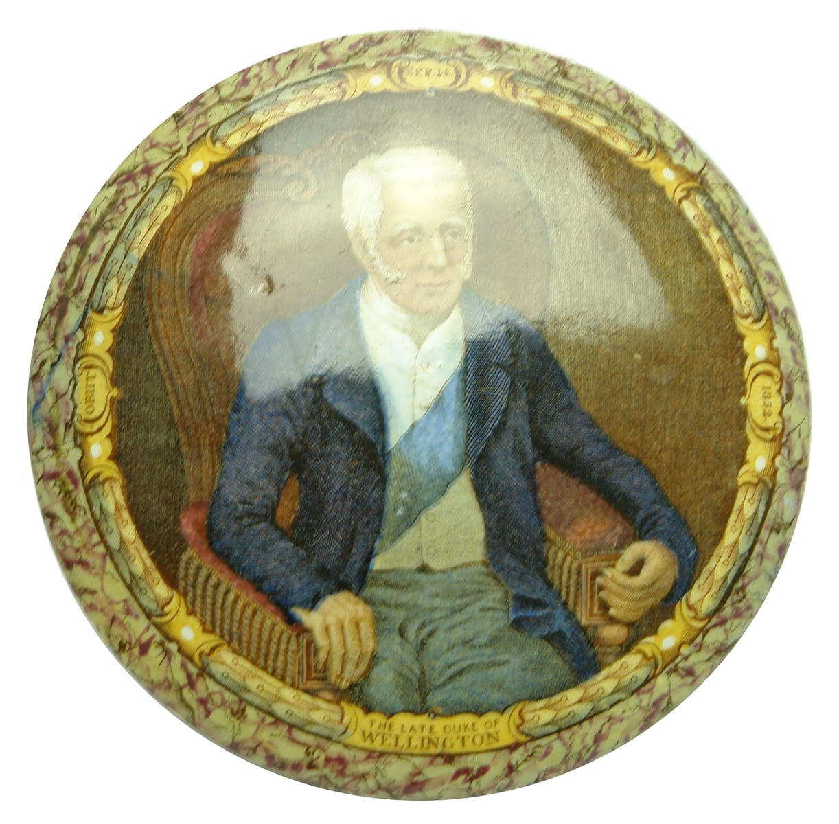 Duke of Wellington Antique Pratt Pot Lid