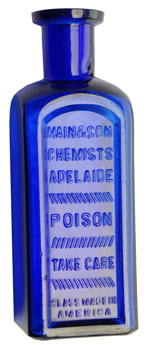 Main Adelaide Chemists Poison Blue Bottle