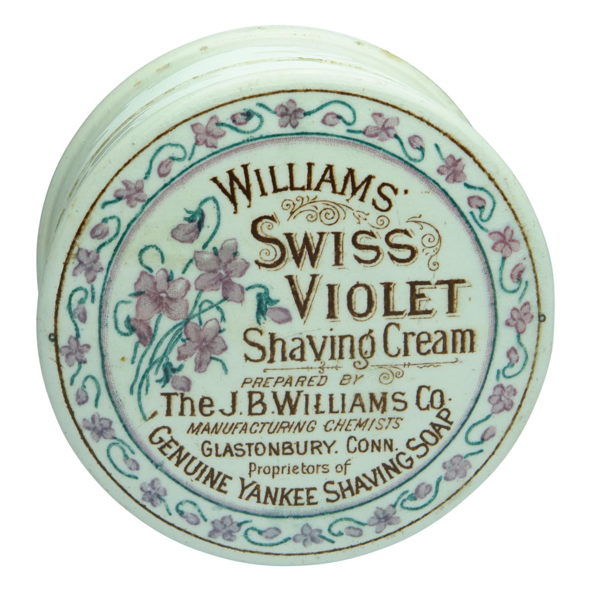 Williams Swiss Violet Shaving Cream Pot Lid