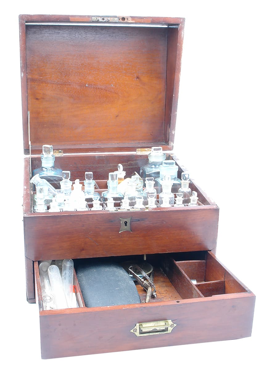 Wooden Medicine Chest