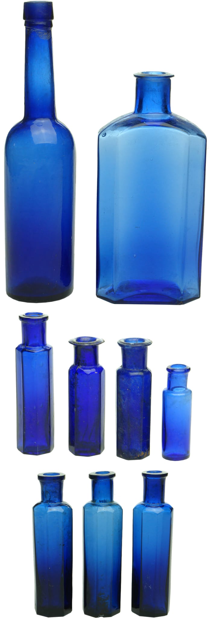 Cobalt Blue Antique Bottles