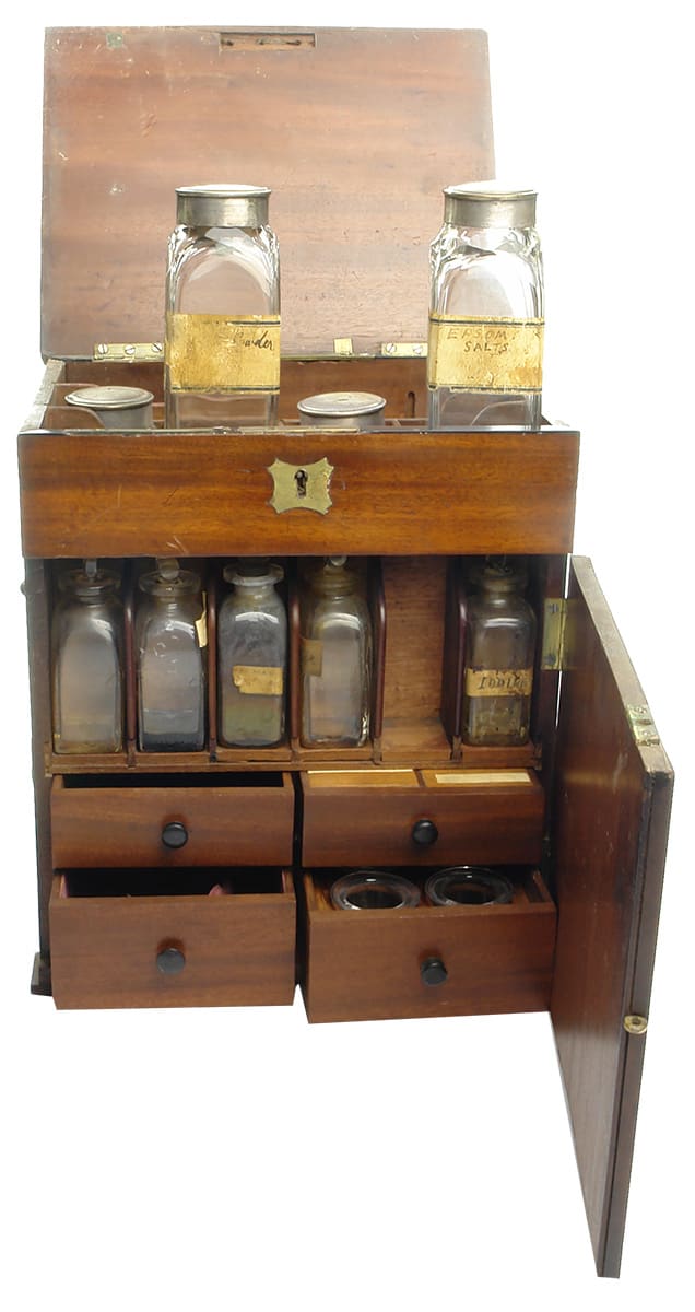 Wooden Medicine Chest