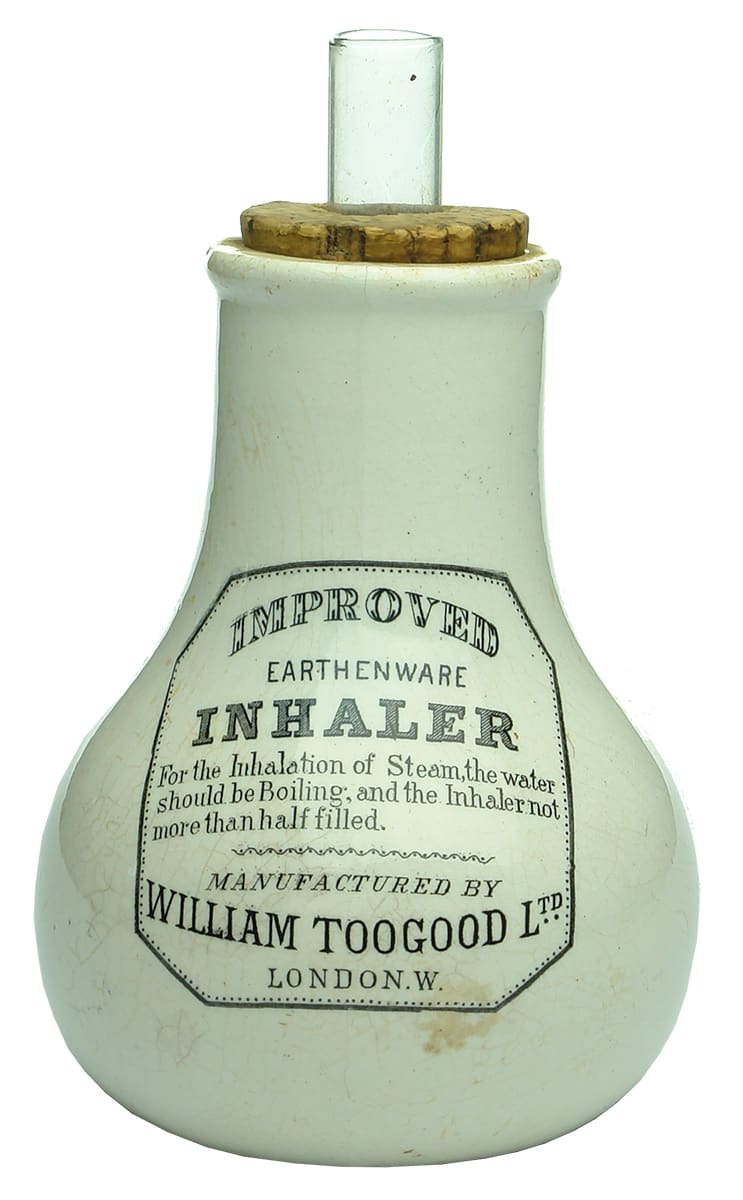 William Toogood London Earthenware Inhaler