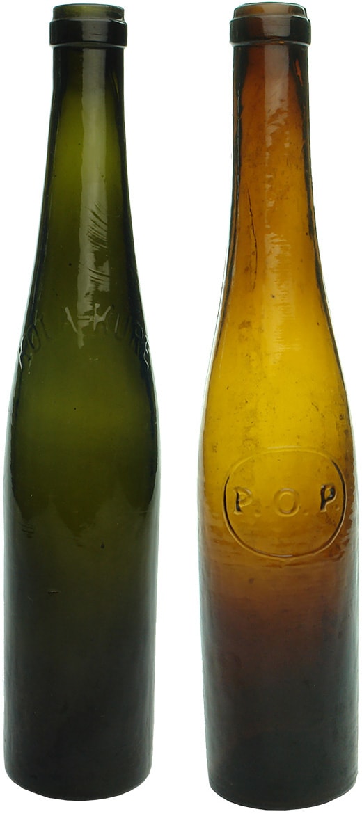 Antique Hock shaped Bottles