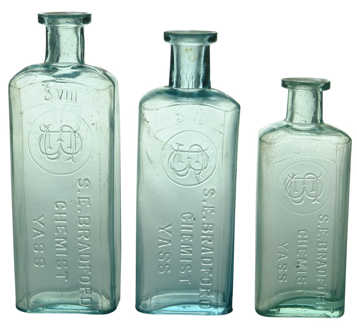 Antique Chemist Medicine Cure Bottles