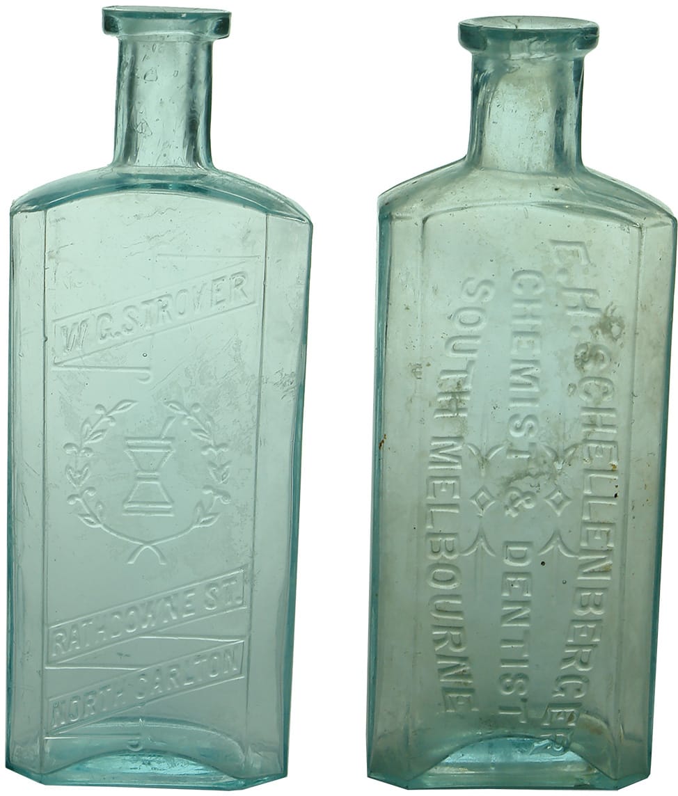 Antique Chemist Medicine Cure Bottles