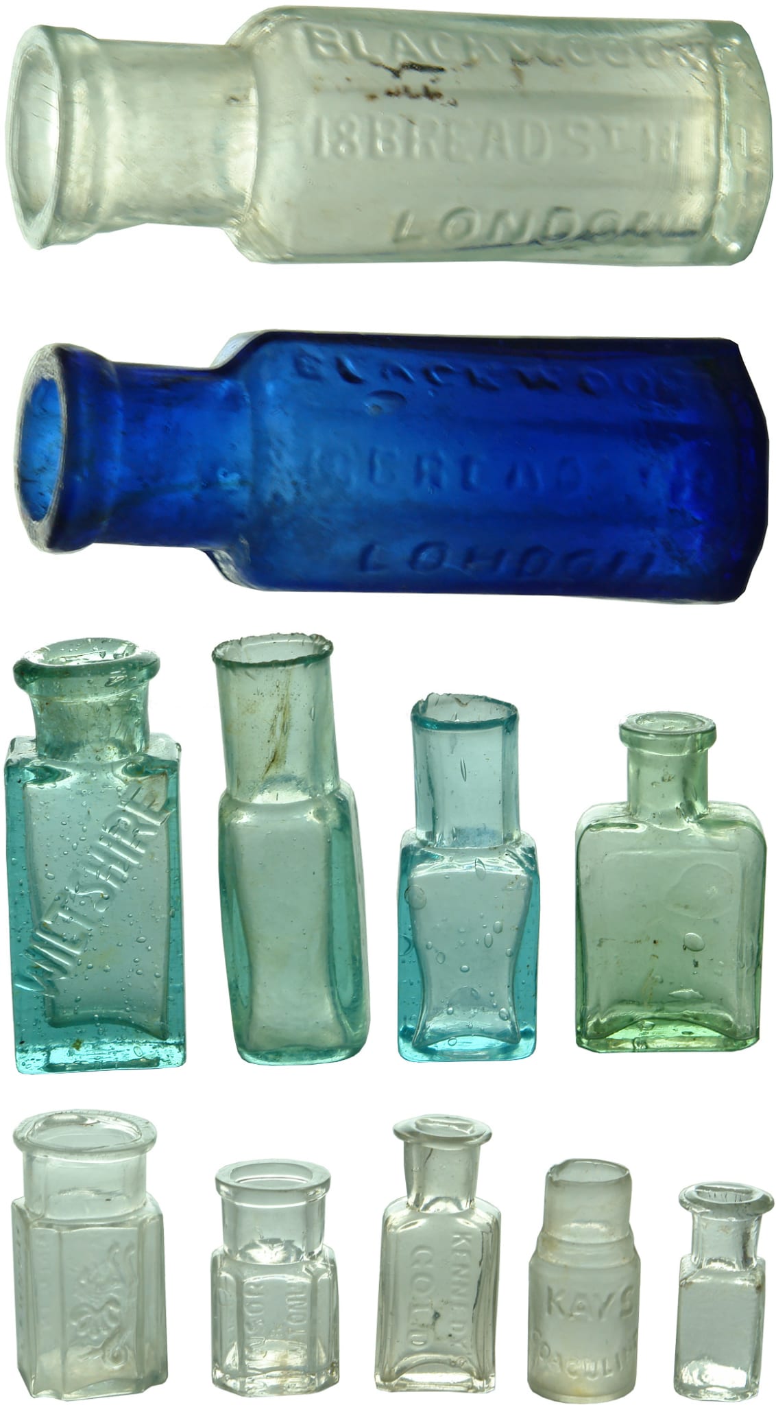 Antique Inks Clags Gums Bottles