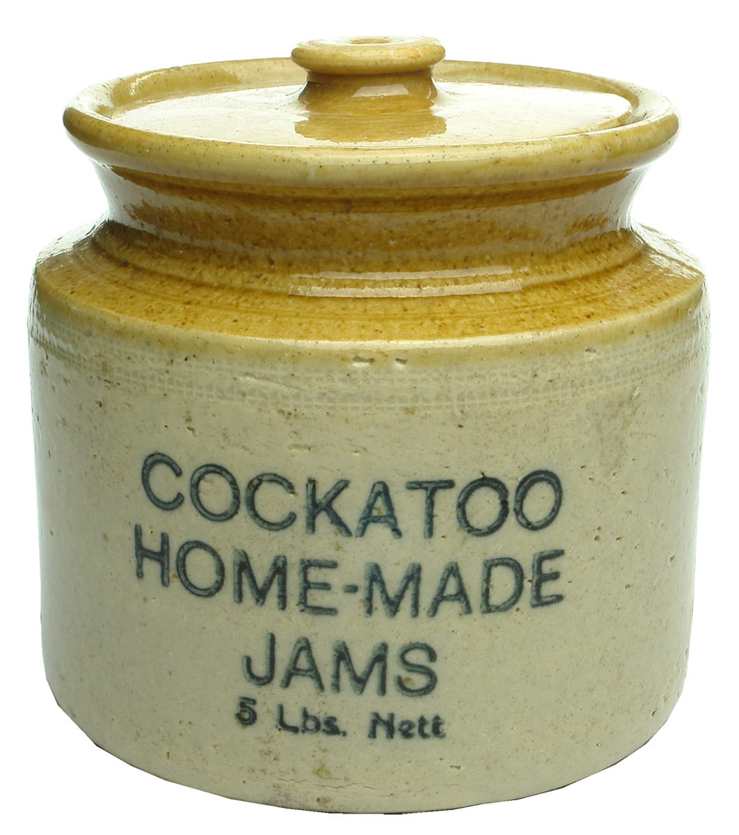 Cockatoo Home Made Jars Stoneware