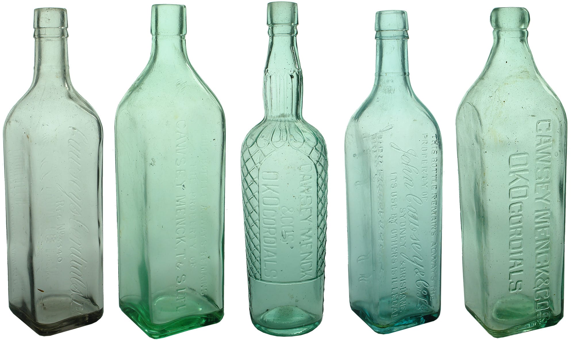 Antique Vintage Cordial Bottles