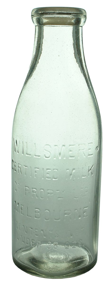 Willsmere Certified Milk Melbourne Milk Bottle