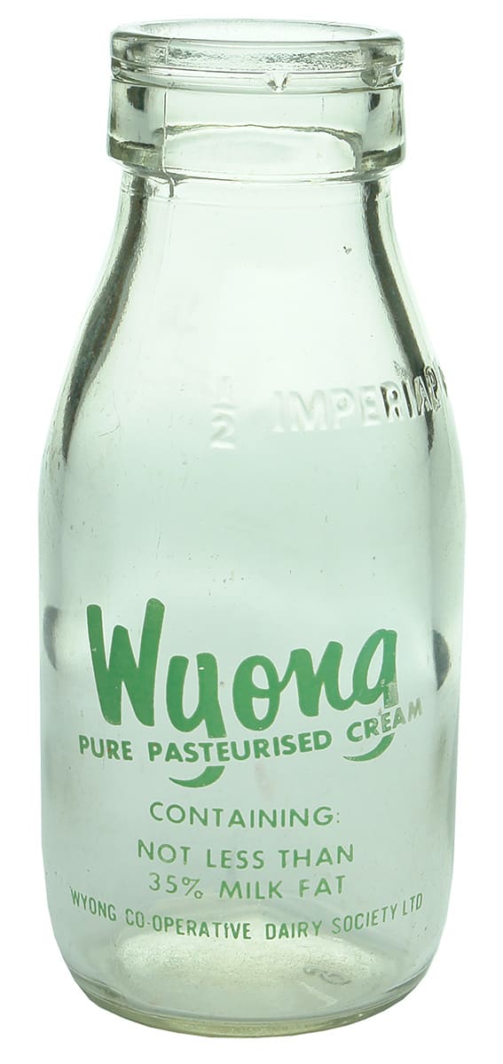 Wyong Pasteurised Cream Vintage Bottle