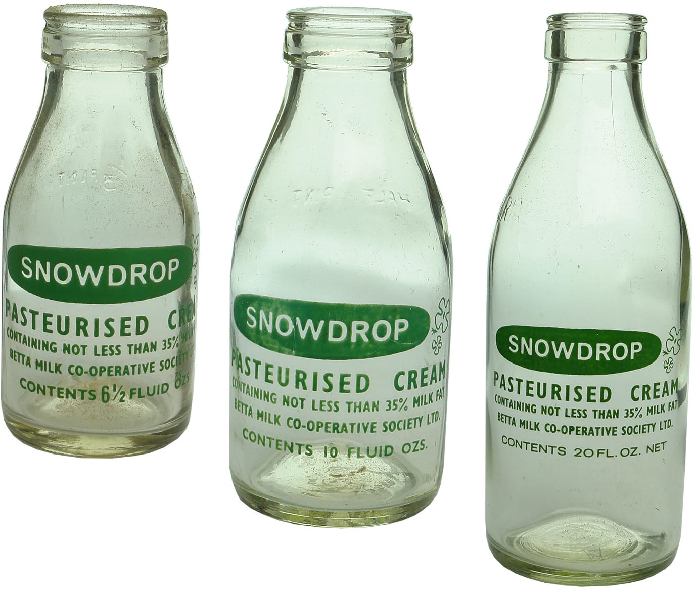 Snowdrop Tasmania Ceramic Label Bottles