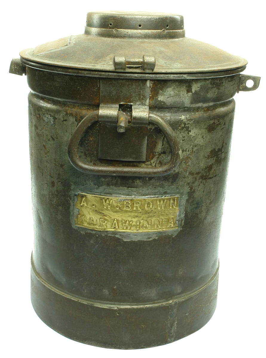 Brown Karawinna Milk Cream Can