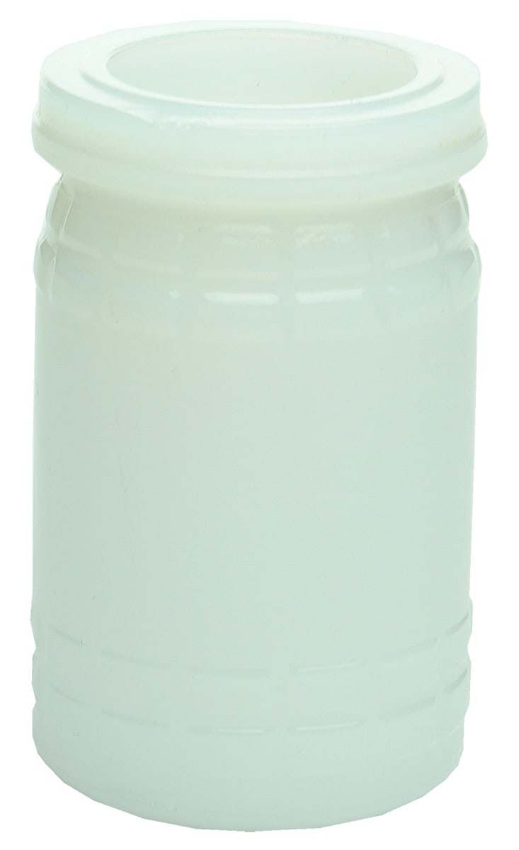 Pecks Paste Milk Glass Bottle