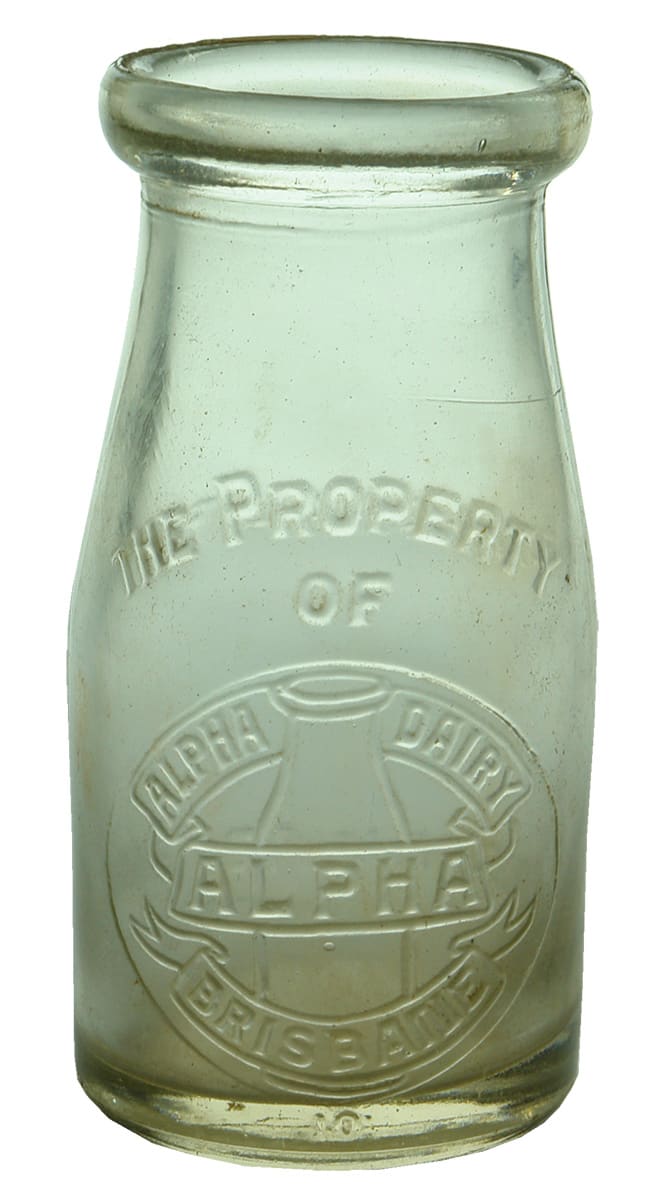 Alpha Dairy Brisbane Milk Bottle