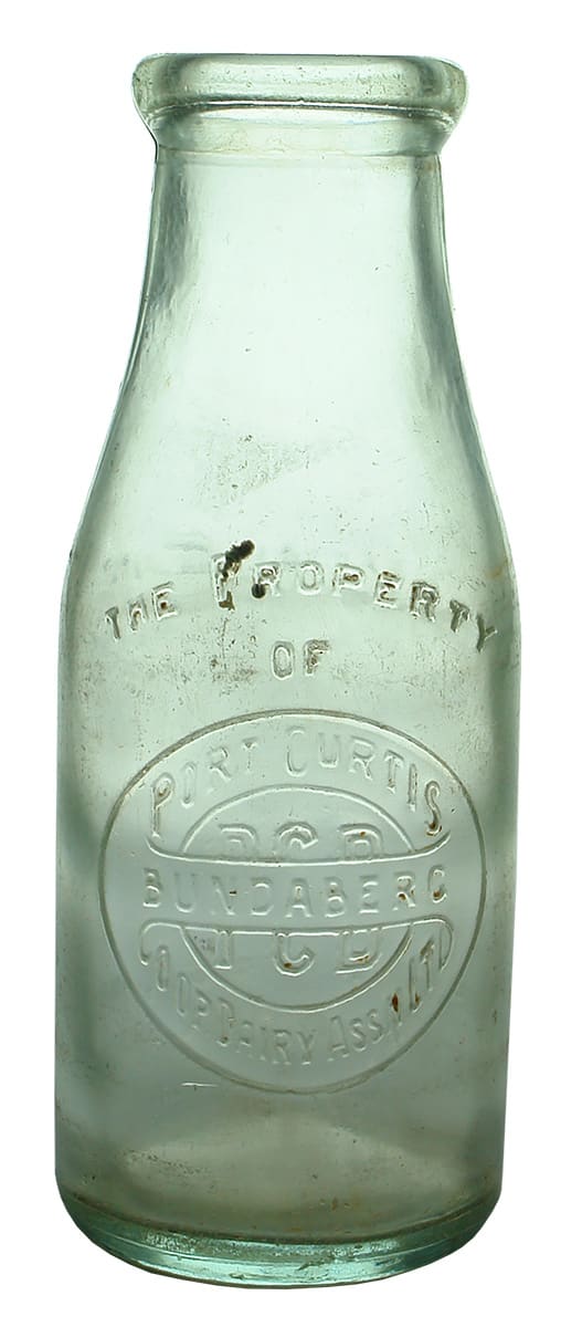 Port Curtis Bundaberg Vintage Milk Bottle