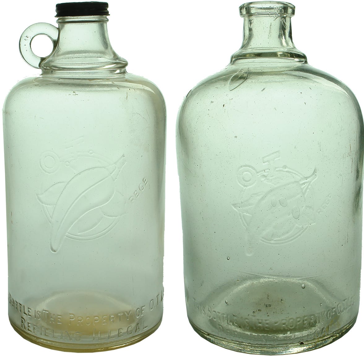 Antique Vintage Cordial Bottles