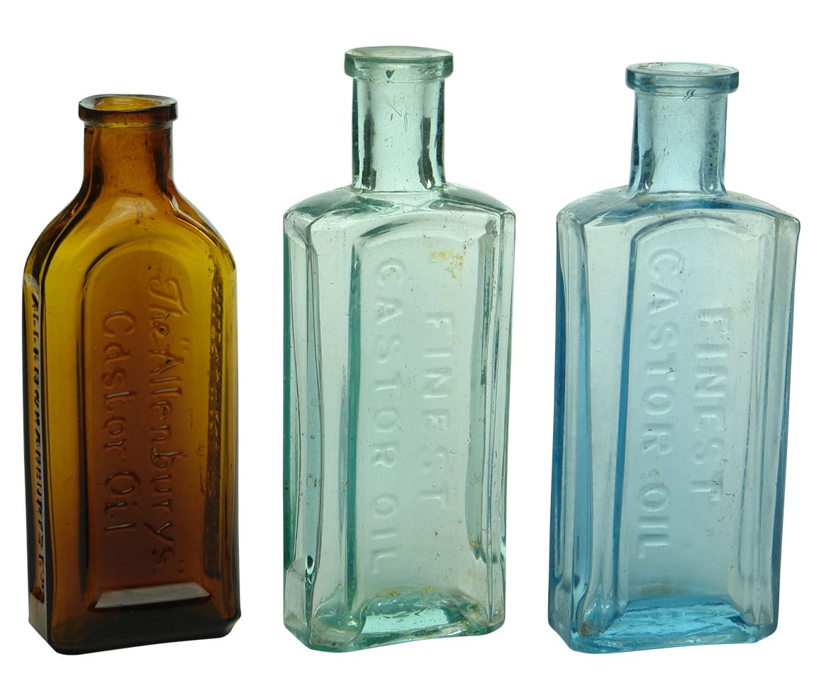 Antique Castor Oil Bottles