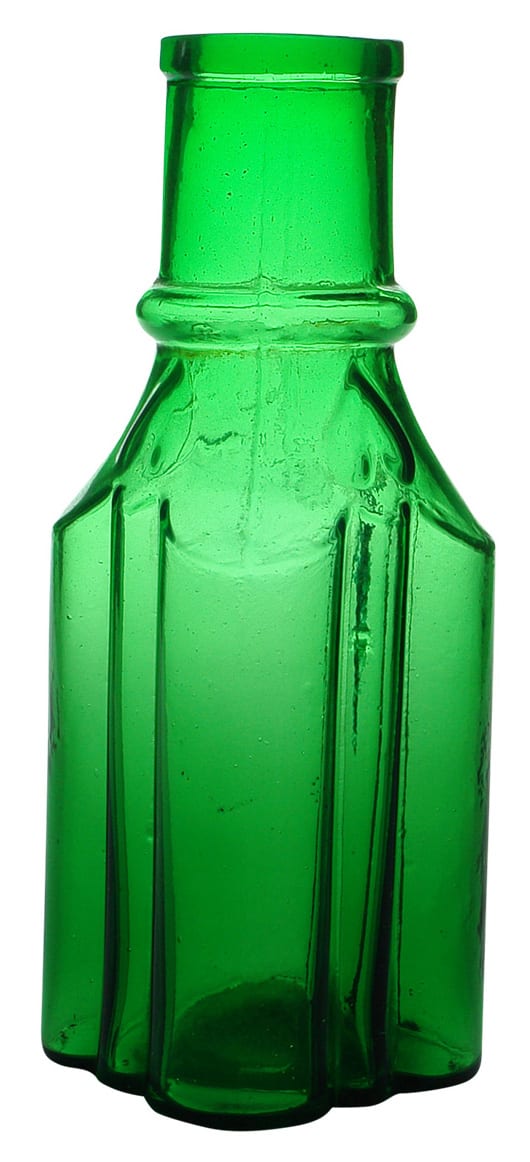 Bright Green Antique Pickles Bottle