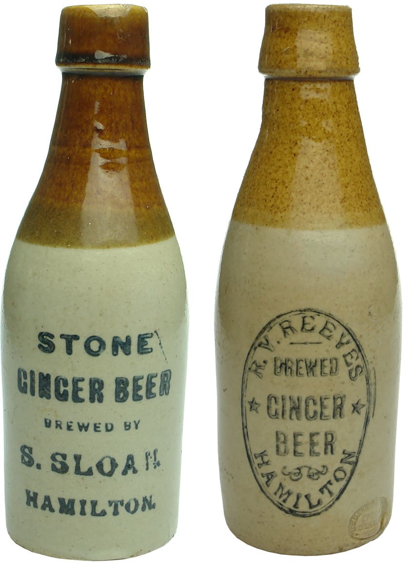 Antique Stoneware Ginger Beer Bottles